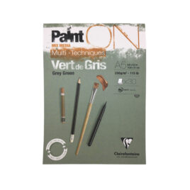 PaintON, Block A5 30 Blatt grüngrau 250g