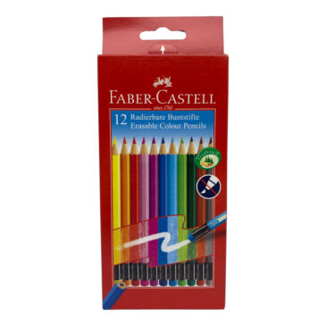 Faber-Castell 12 Radierbare Buntstifte
