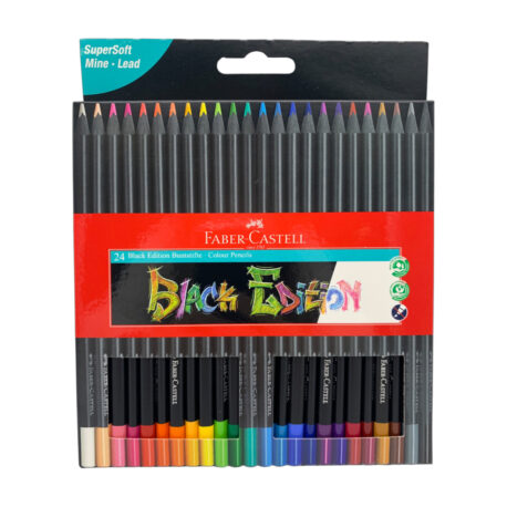 Faber-Castell 24 Colour Pencils Black Edition