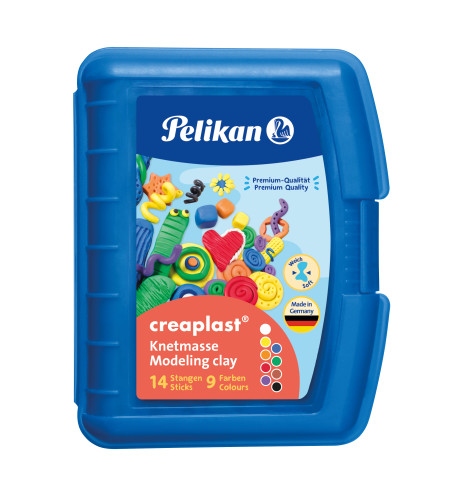 Pelikan Kinderknete Creaplast® 9 Farben im blauen Etui