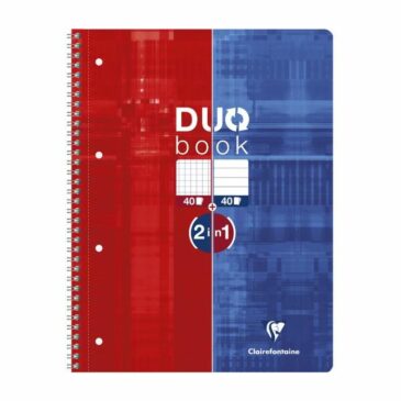 CLAIREFONTAINE COLLEGEBLOCK DUOBOOK, DIN A4, KARIERT/ LINIERT