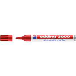 EDDING 3000 PERMANENTMARKER ROT