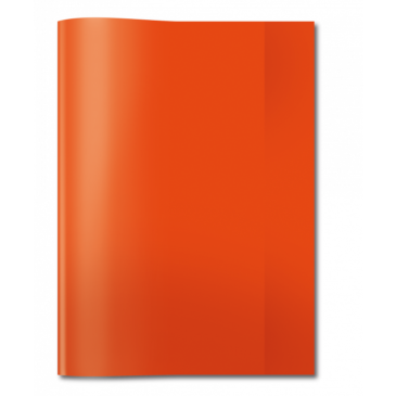 HEFTUMSCHLAG, PP-FOLIE, A4, ROT TRANSPARENT