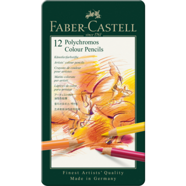 Polychromos Farbstift, 12er Metalletui